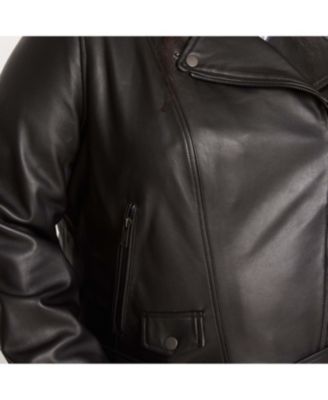 Plus Size Leeron Leather Moto Jacket