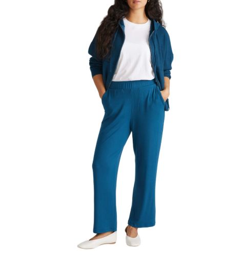 Женские брюки Universal Standard Plus Size TravelKnit Relaxed, цвет: Синий бирюзовый