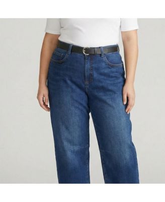 Women's Cropped Barrel Leg Jeans