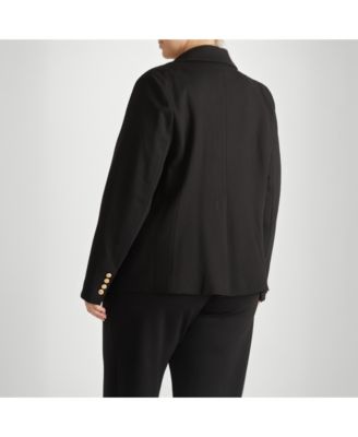 Plus Size 4 Pocket Ponte Blazer