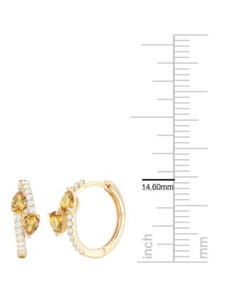 Multi Gemstone Earrings in 14k Gold Over Sterling Silver (Also in Sterling Silver)