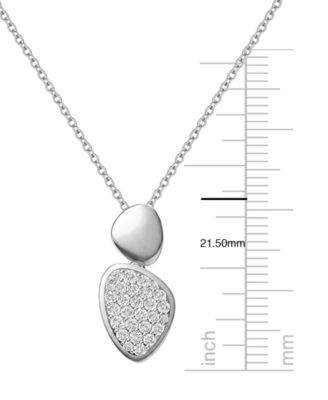 Lab Grown White Sapphire (3/4 ct. t.w.) Pendant Necklace in Sterling Silver (Also in 14k Gold Over Sterling Silver)