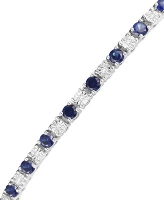 Multi-Gemstone Bracelet in 14k Gold Over Sterling Silver (Also in Sterling Silver)