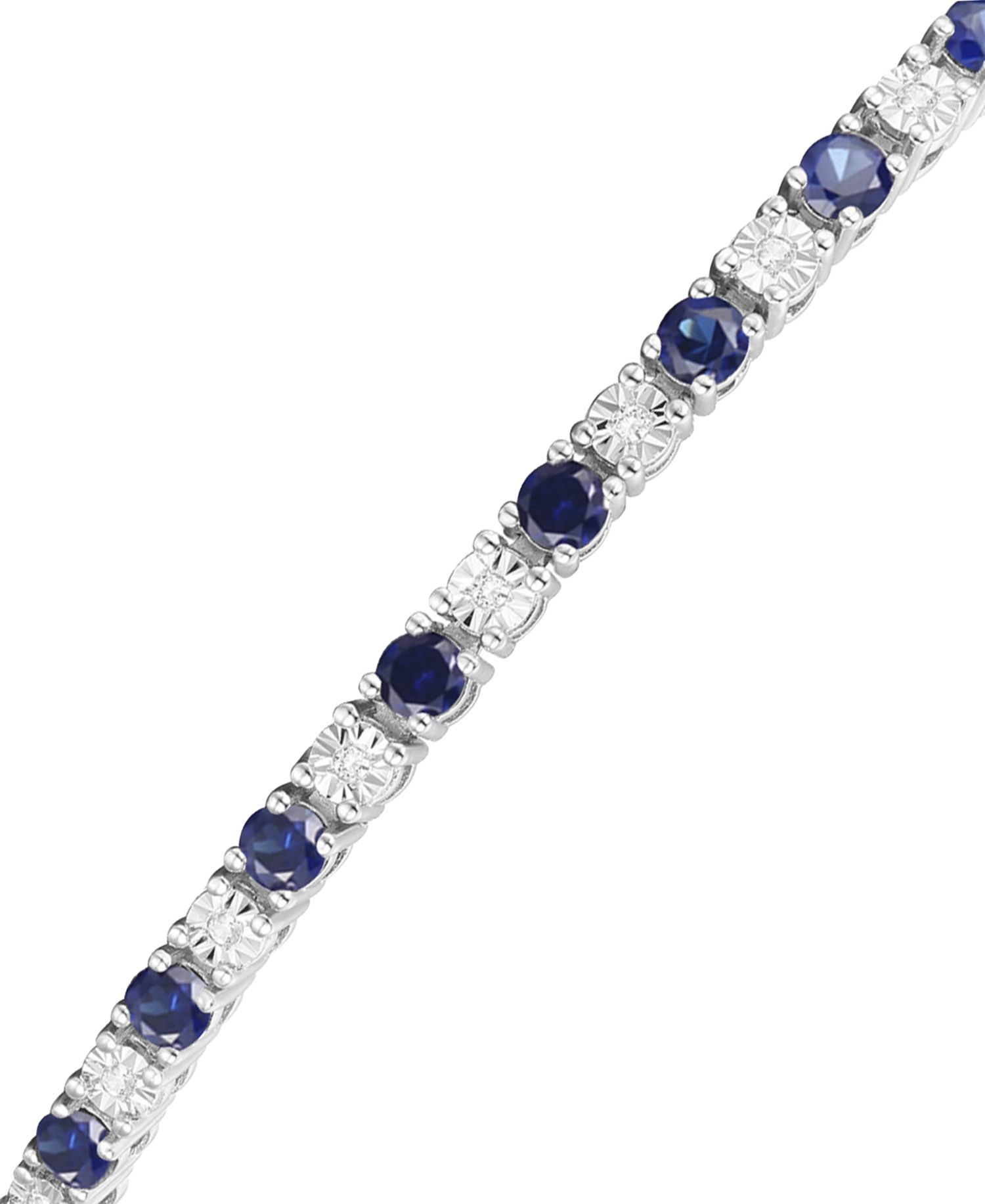 Multi-Gemstone Bracelet in 14k Gold Over Sterling Silver (Also in Sterling Silver)