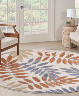 Aloha ALH18 7'10"x7'10" Round Area Rug