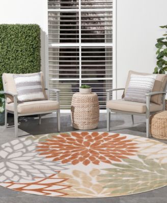 Aloha ALH05 7'10"x7'10" Round Area Rug