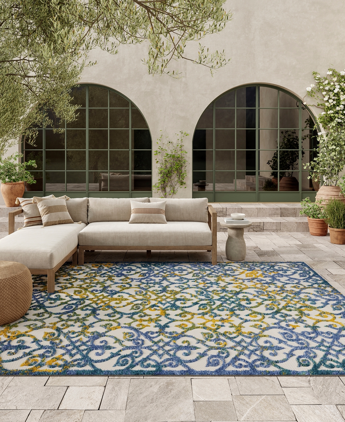 Nourison Home Aloha ALH21 7'10" x 10'6" Outdoor Area Rug