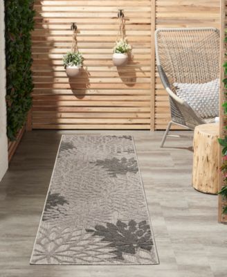 Aloha ALH05 Silver 2'3" x 8' Runner Rug