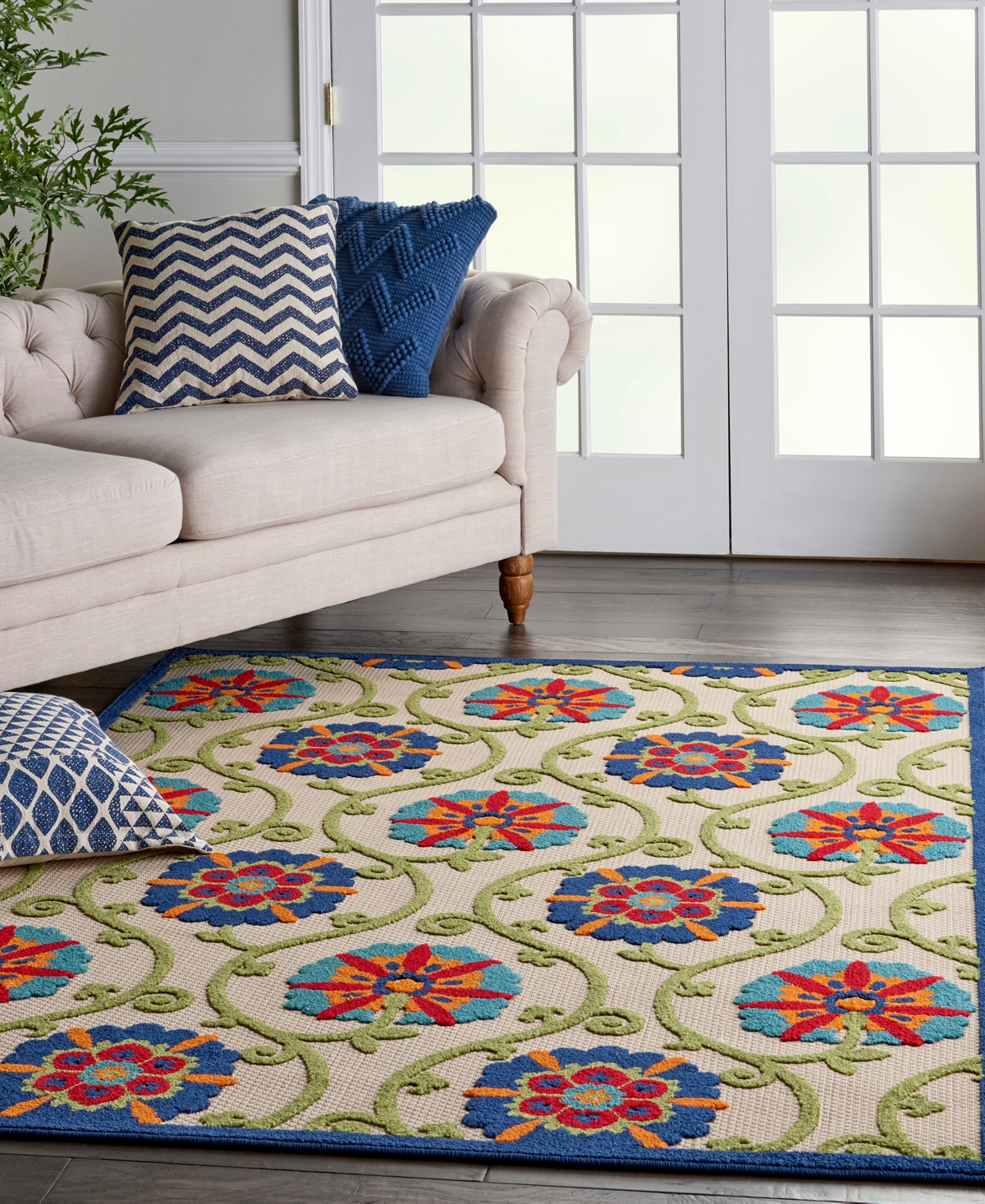 Nourison Home Aloha ALH19 3'6" x 5'6" Outdoor Area Rug