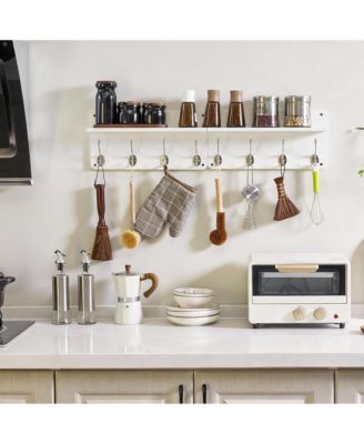 2 Pack Wall Organizer: Stylish, Space Saving, Versatile Storage for Coats, Bags, Keys