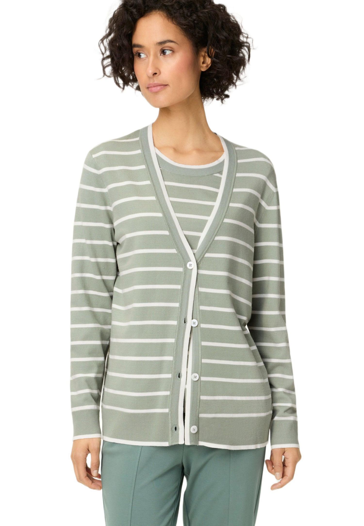 Women's Striped Cardigan