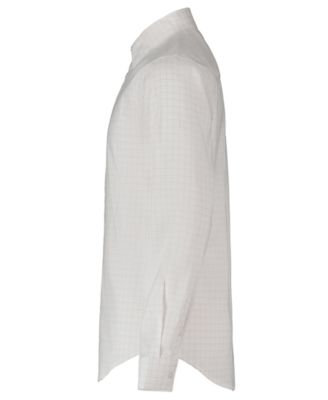 Boys' 8-20 Long-Sleeve Stretch Dobby Check Dress Shirt