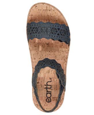 Women's Slatal Leather Platform Footbed Sandals