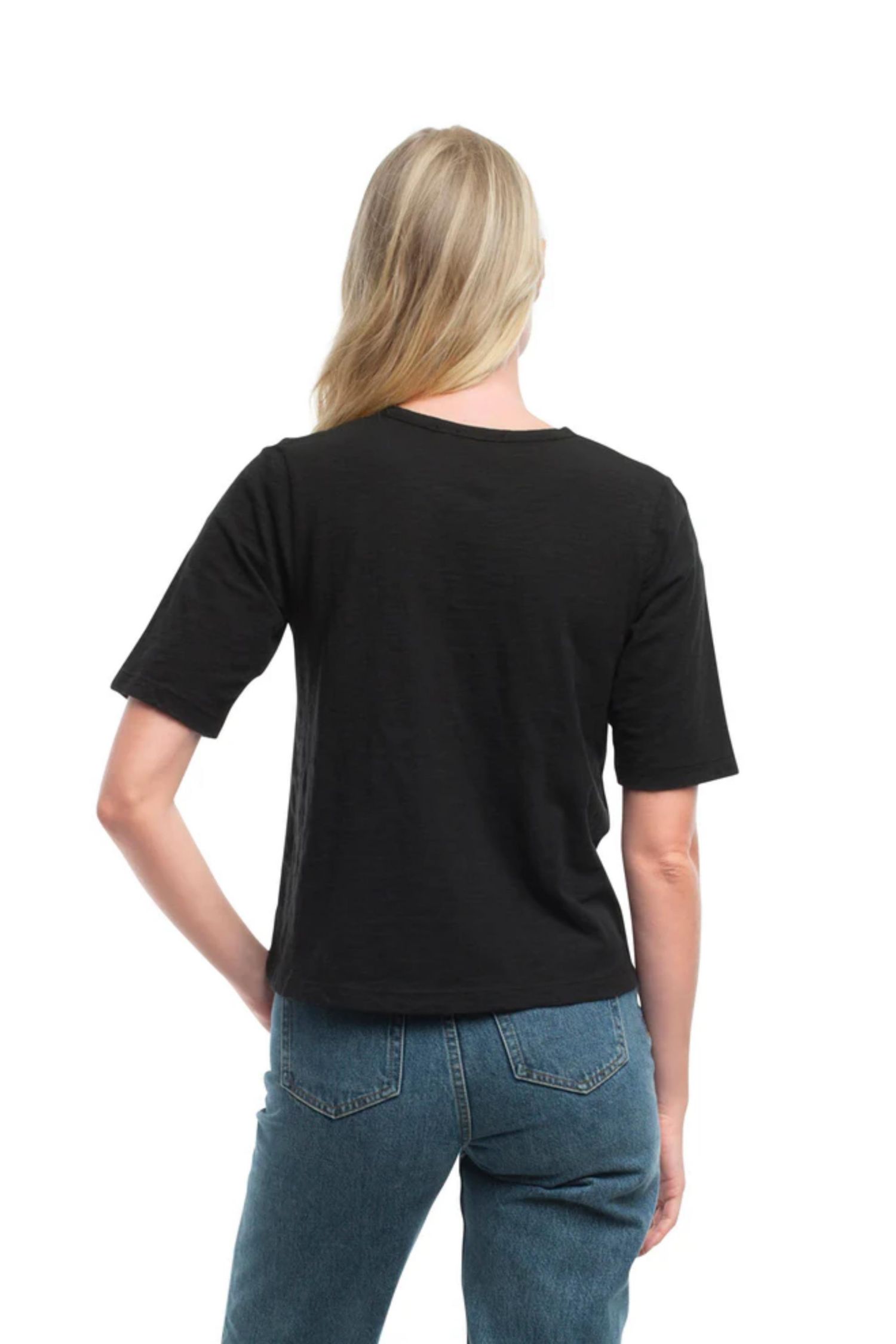 Women's Baby Fit Elbow Sleeve Tee