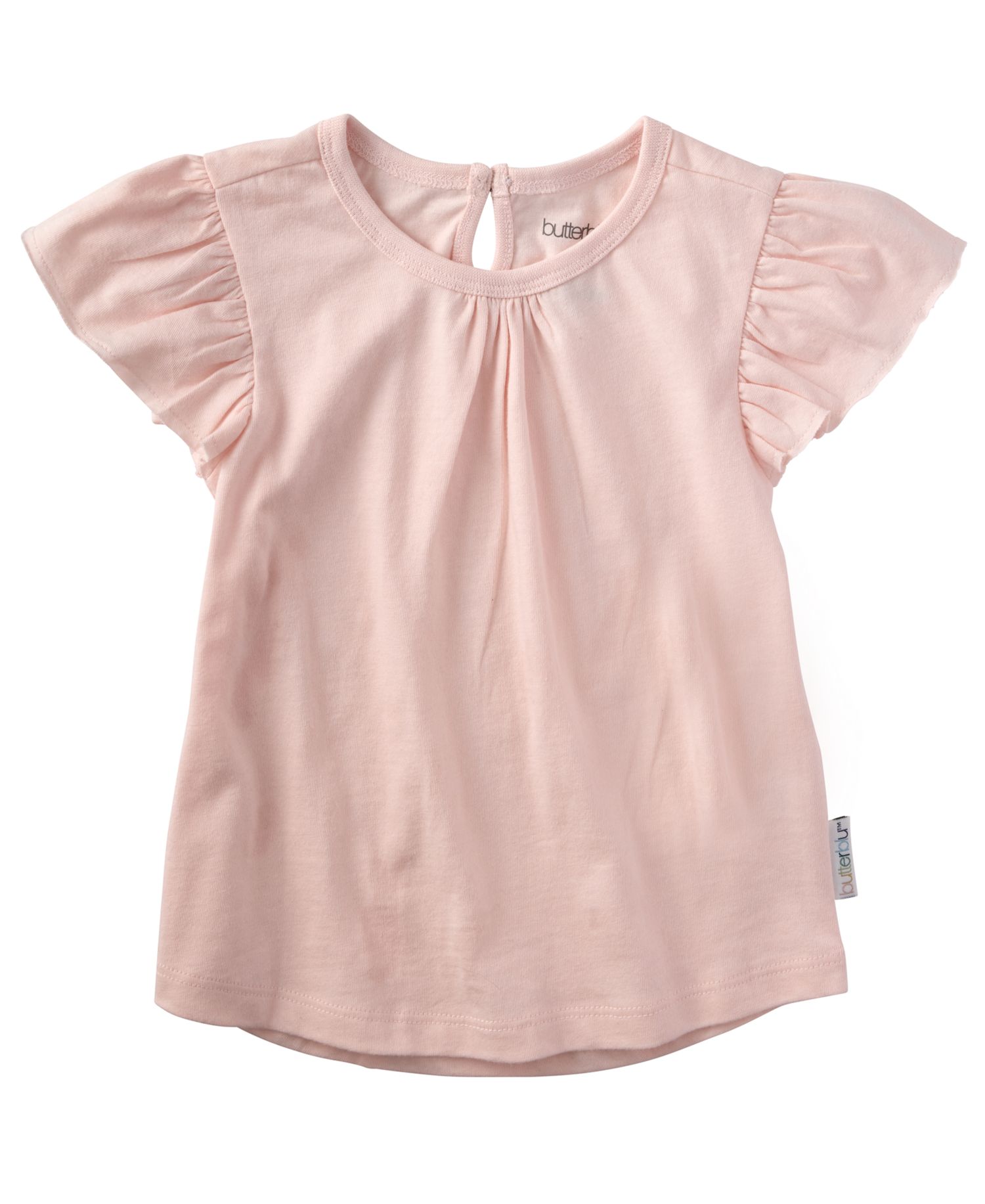 Baby Girls' Ruffle Shoulder Short-Sleeve Tops, 5-Pack