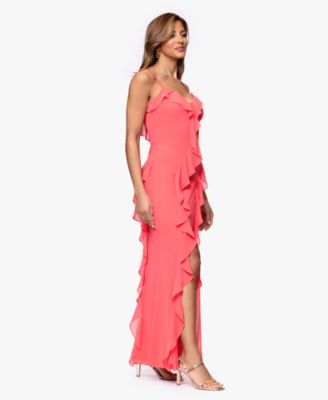 Women's Ruffle Detail Maxi Dress