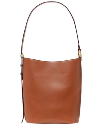 Halo Medium Smooth Leather Bucket Bag