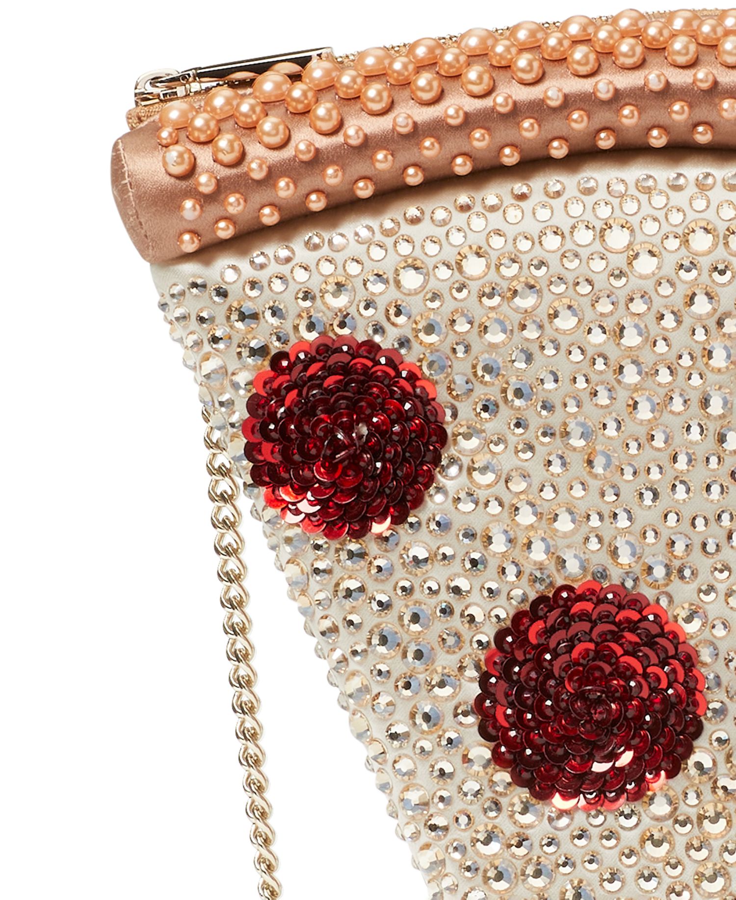 Embellished Pizza Slice Small Crossbody Bag