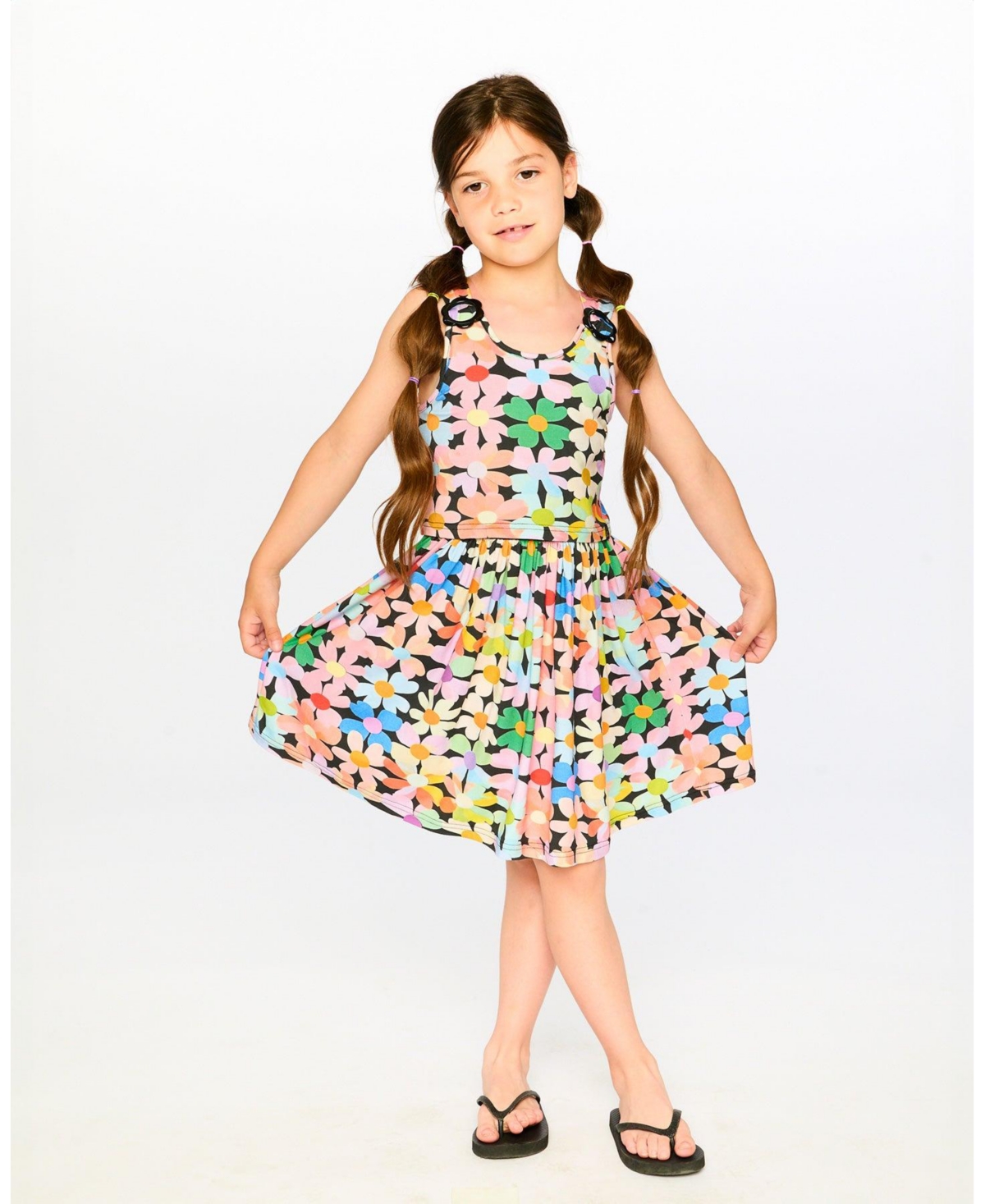 Deux par Big Girls Dress Printed Flowers