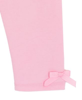 Baby Girls' Floral Crewneck Top and Pull-On Leggings, 2-Piece Set