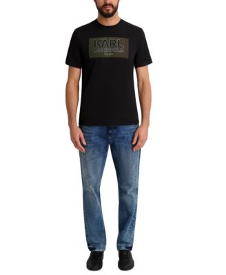 Men's Textured Graphic Print T-Shirt