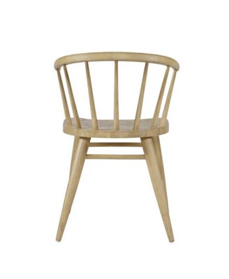 Fitz Traditional Solid Wood Curved Back Spindle Dining Chair (Set of 2)