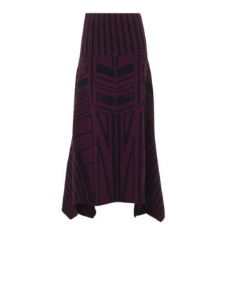 Women's Geometric Jacquard Handkerchief Skirt