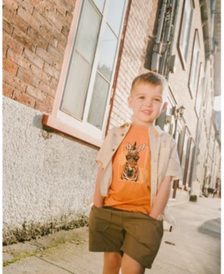 Toddler Boys Parachute Shorts with Patch Pockets