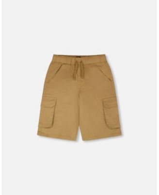 Big Boys Stretch Twill Bermuda with Cargo Pockets