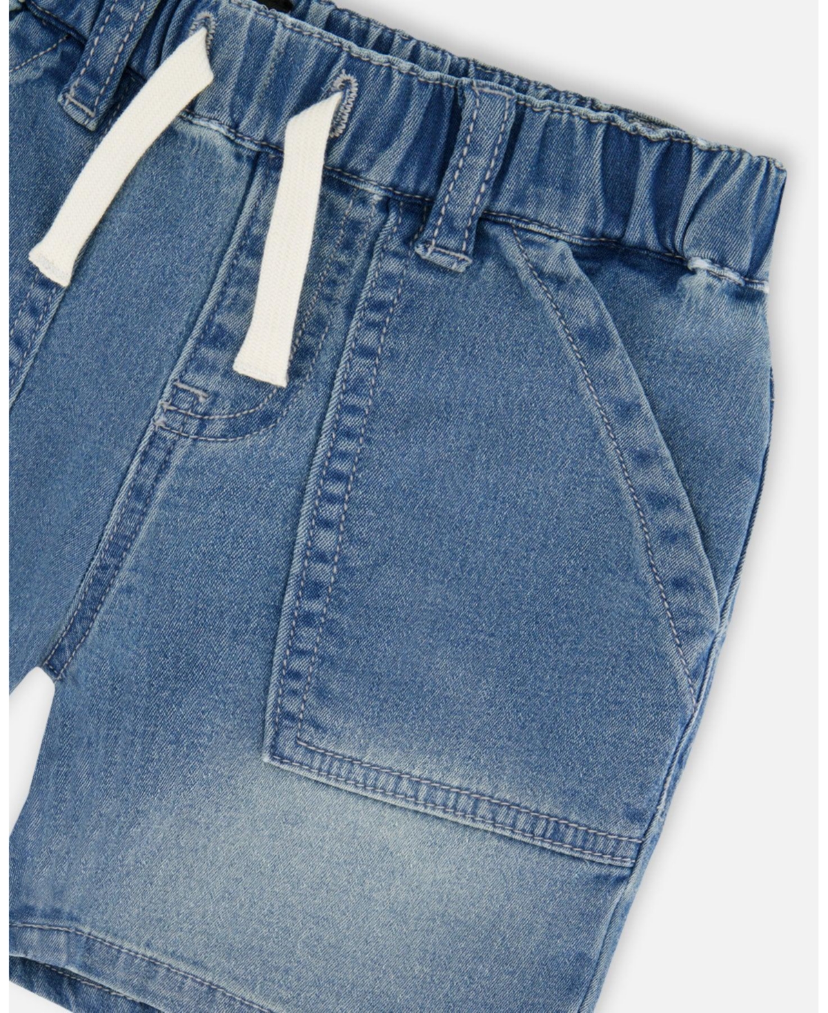Deux par Baby Boys French Terry Denim Shorts