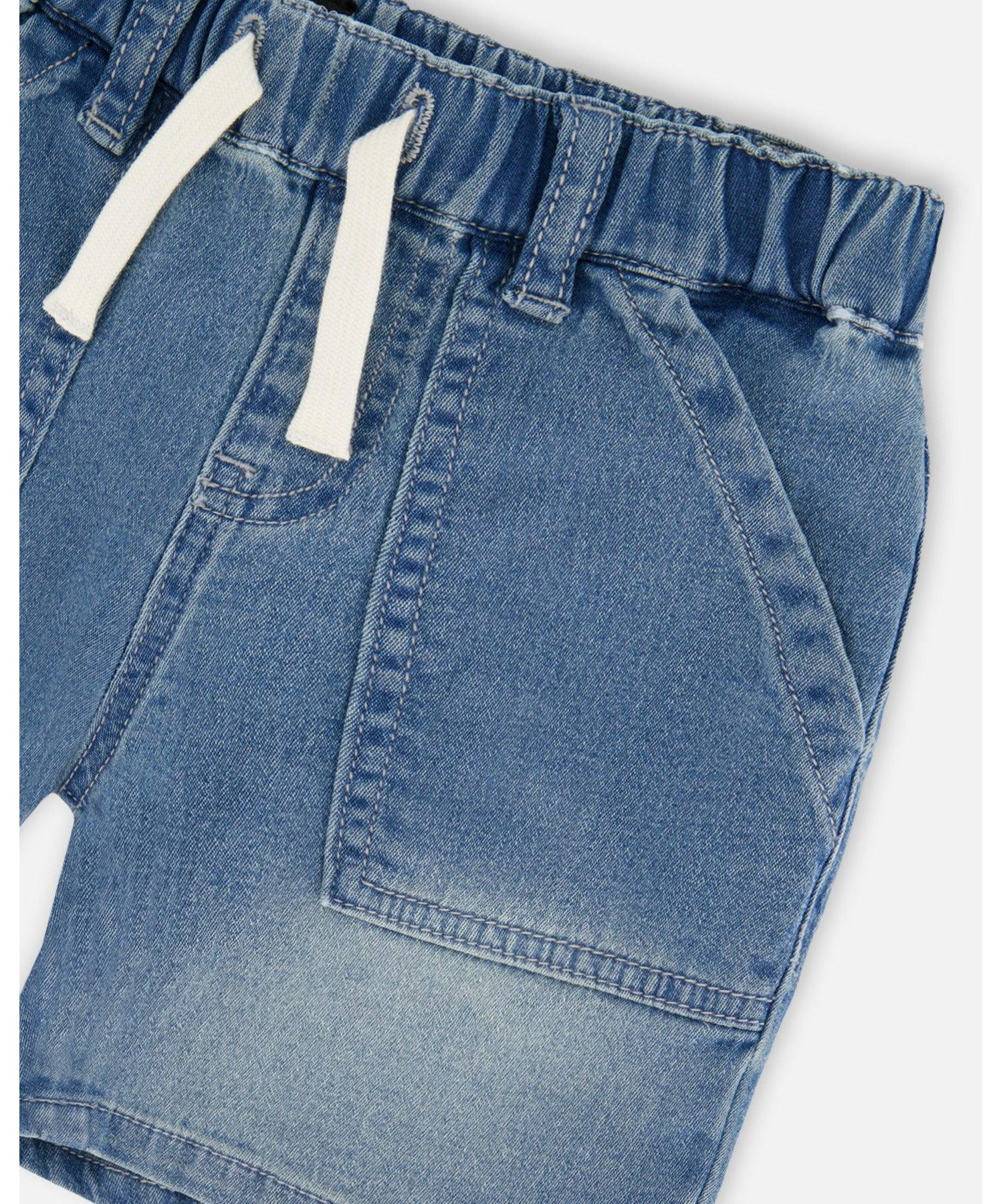 Baby Boys French Terry Denim Shorts
