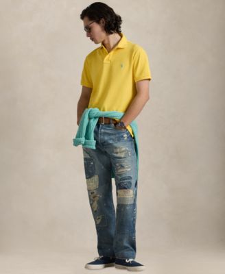 Men's Custom Slim-Fit  Mesh Polo Shirt