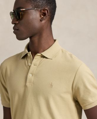 Men's Slim-Fit Honeycomb Mesh Polo Shirt