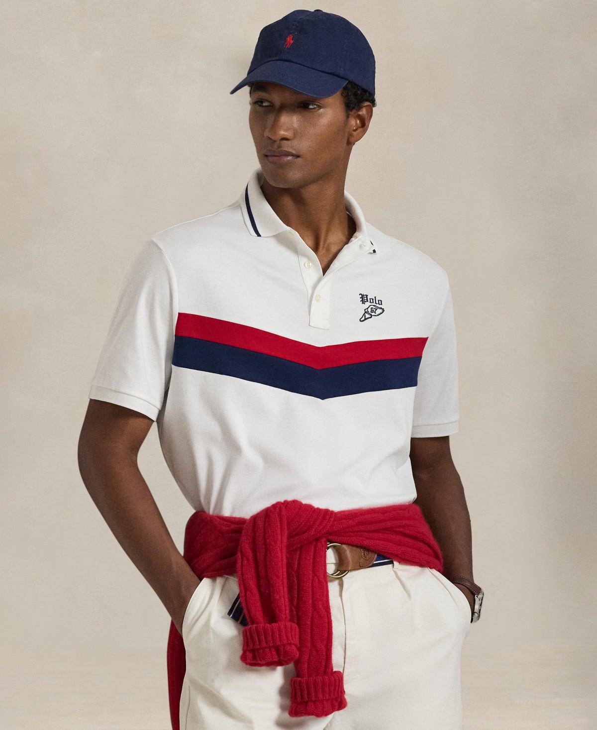 Мужские рубашки Polo Ralph Lauren Men's Classic-Fit Embroidered Logo Polo Shirt — фото 1