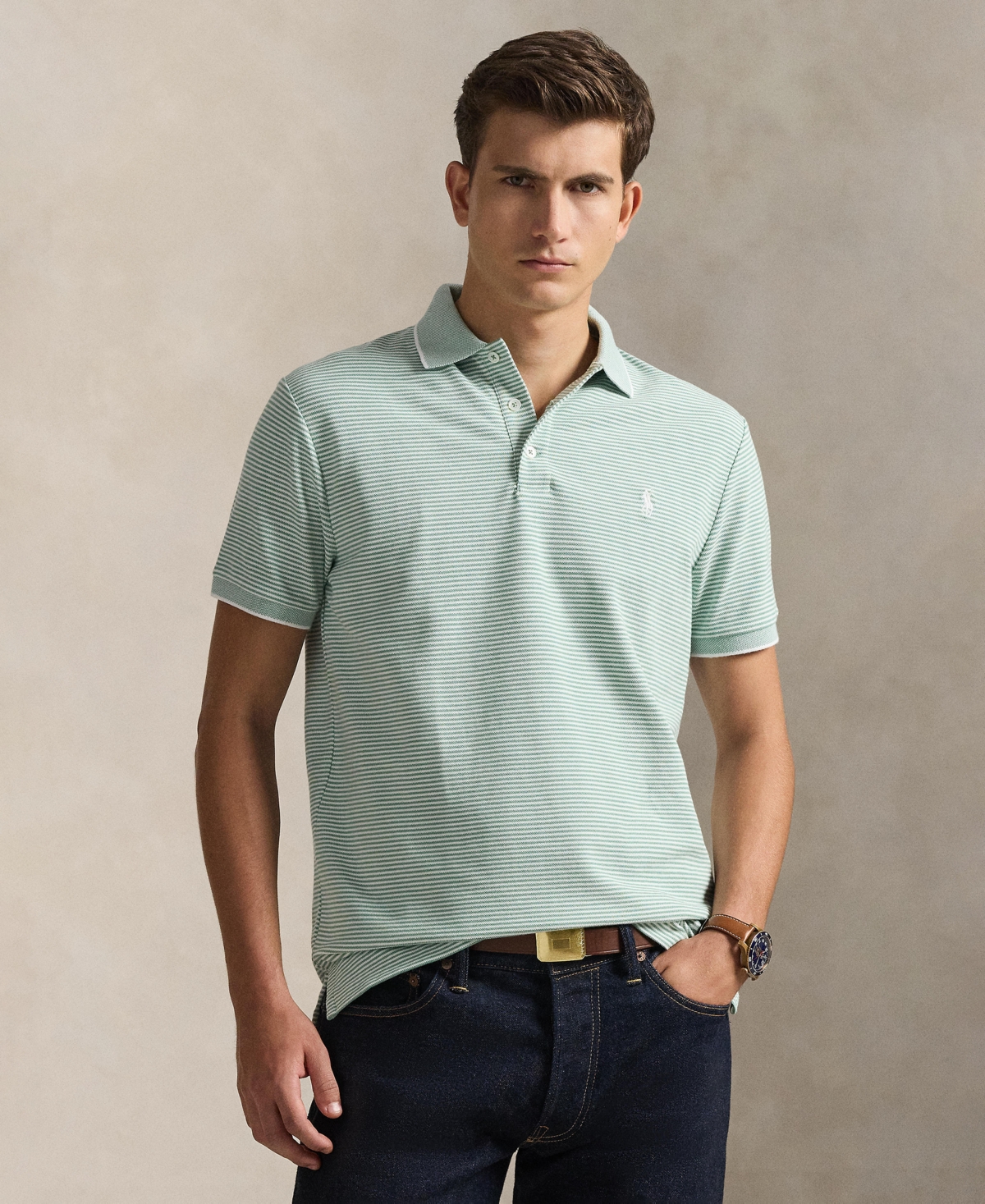 Polo Ralph Lauren Men's Classic-Fit Stretch Oxford Mesh