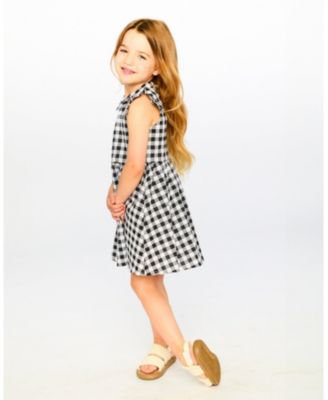 Girl Sleeveless Button Down Dress - Toddler|Child