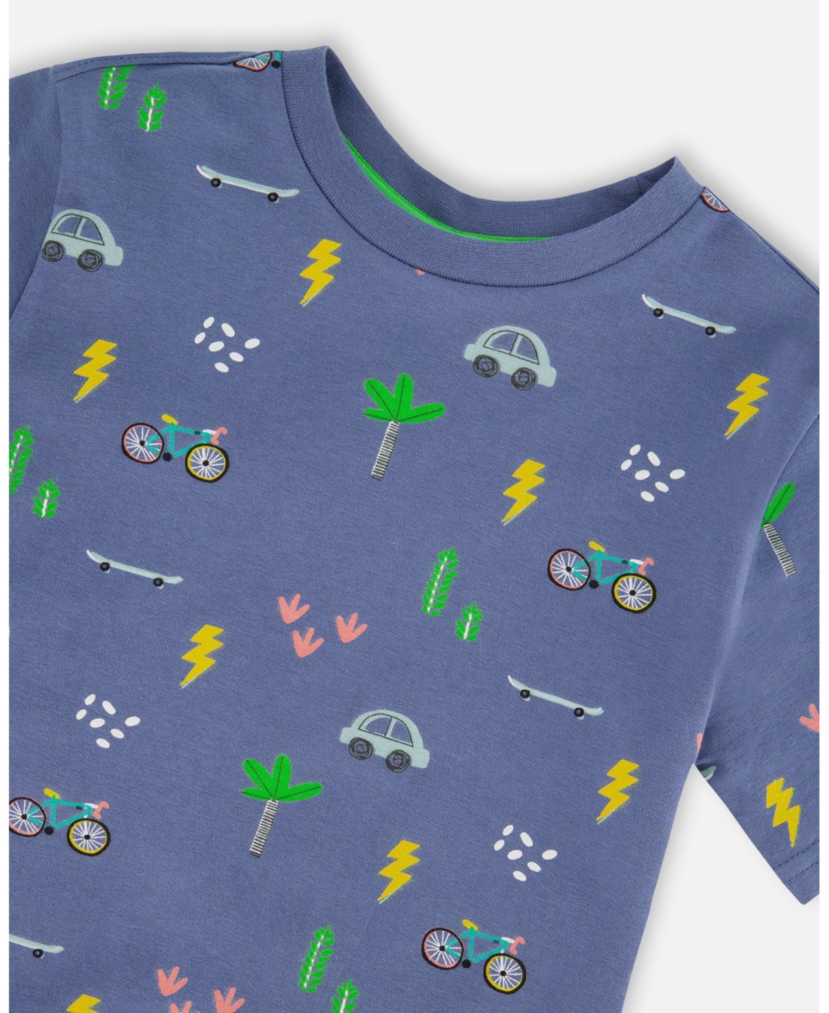 Deux par Toddler Boys Cotton Jersey T-Shirt Bicycle Print - Toddler|Child