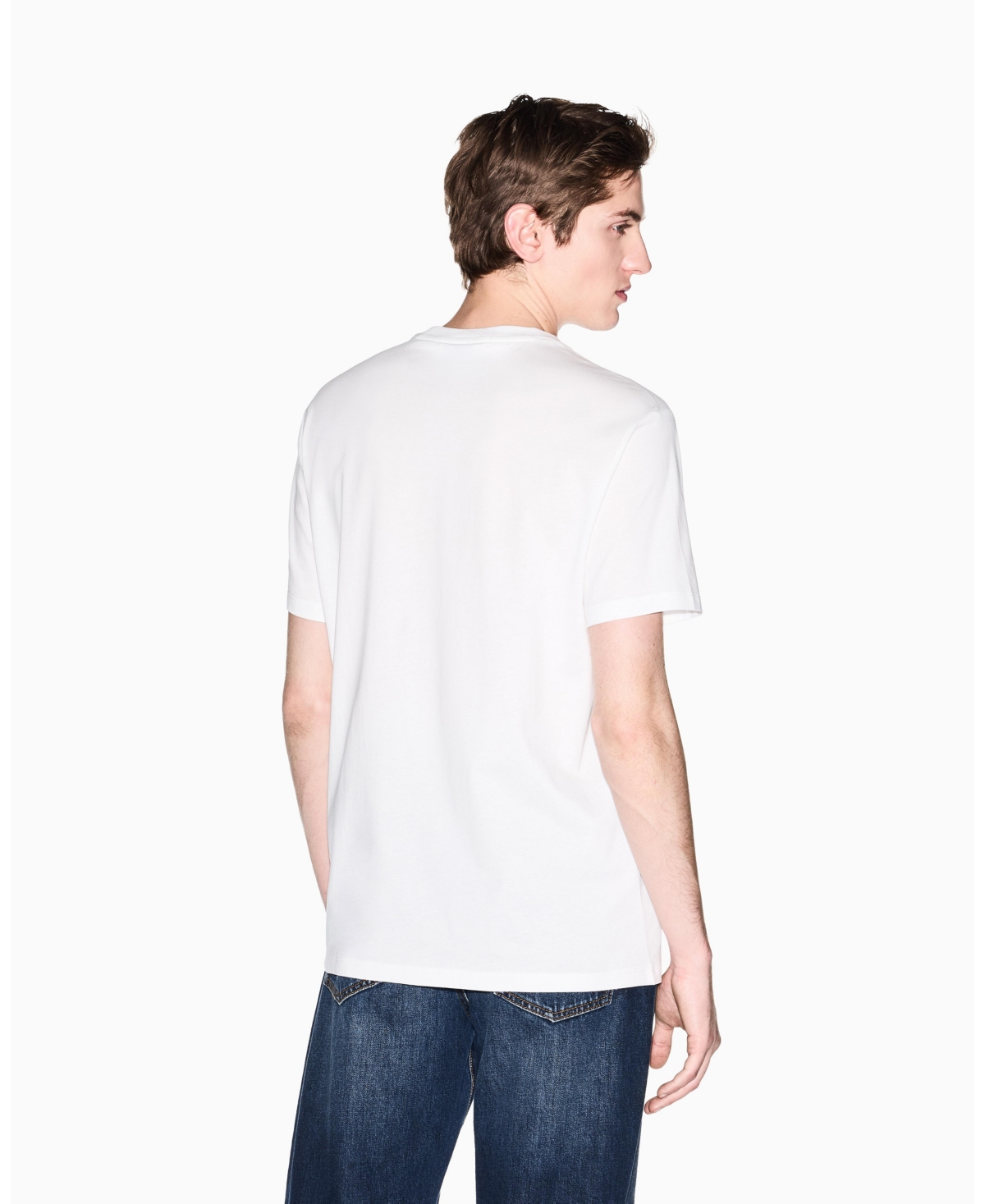 A|X Armani Exchange Men's Short Sleeve Rainbow Logo T-Shirt