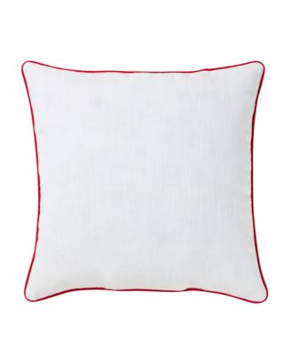 Heart Cotton Slub Decorative Pillow, 18" x 18"