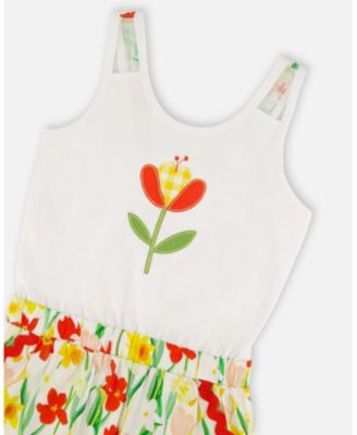 Big Girls Jersey and Viscose Romper