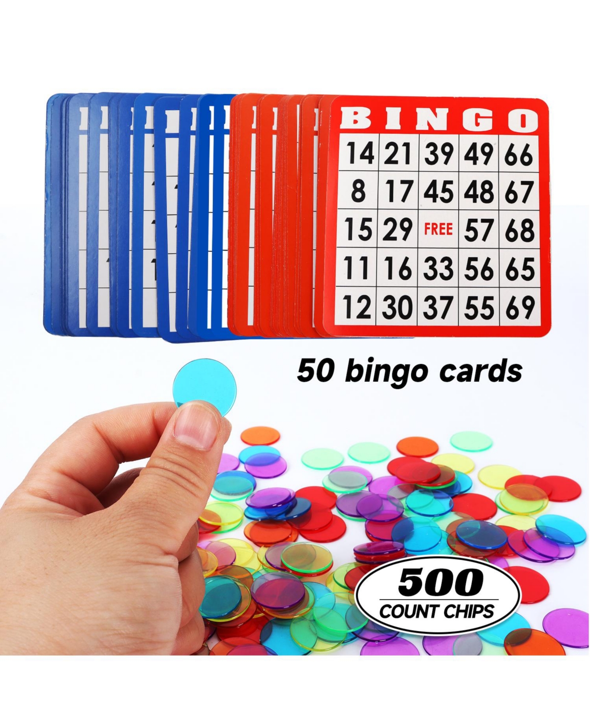 Gse Games & Sports Expert Deluxe Bingo Game Set with 8" Bingo Cage and Master Board, 75 Bingo Balls, 500 Chips, 50 Bingo Cards