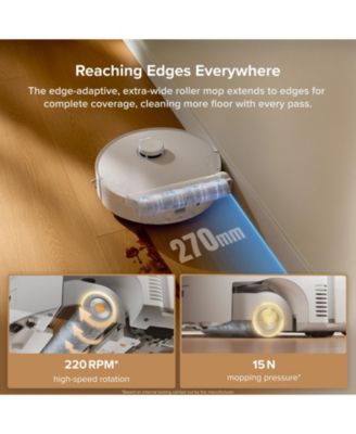 Qrevo Curv 2 Flow Robot Vacuum and Mop, SpiraFlow Real-Time Self-Cleaning Roller Mop, 20,000 Pa, Dual Zero-Tangle System, AI Obstacle Avoidan