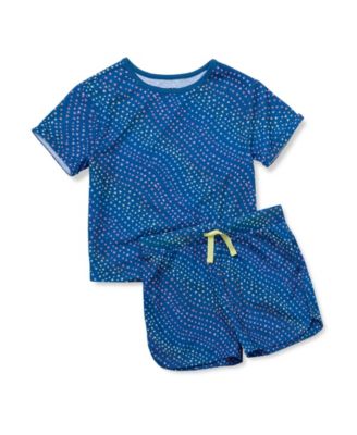Big Girls Short Sleeve Tee and Shorts Pajama Set