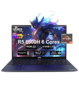 15.6 Gaming Laptop AMD Ryzen 5 6600H 6-Cores 16GB DDR5 RAM 512GB SSD 4.5GHz