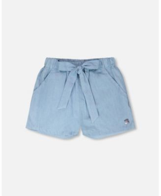 Big Girls Blue Chambray Shorts