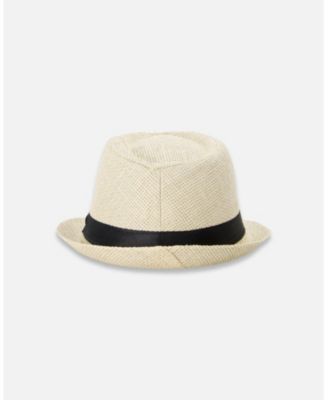 Boy Fedora-Style Straw Hat Beige - Toddler|Child