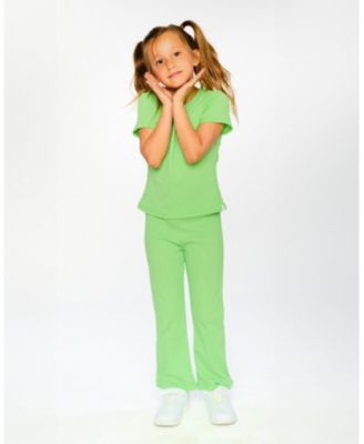 Baby Girls Crinkle Jersey Leggings