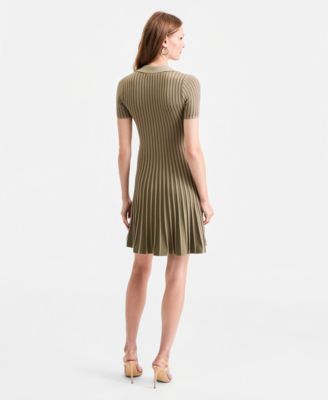 Women's Regina Lace-Up Polo Sweater Dress