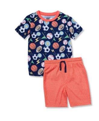 Big Boys Short Sleeve Tee and Shorts Pajama Set
