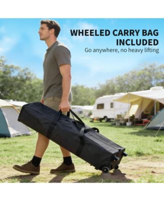 10 x 10 ft Pop Up Canopy Tent with One Push Setup, Dark